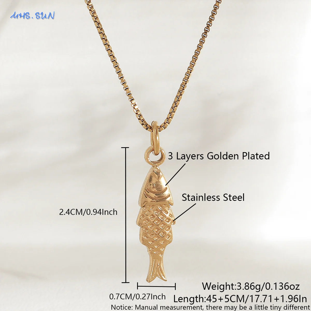 MHS.SUN Starfish Shell Conch Pendant Necklaces For Women Men Stainless Steel Trendy Chain Choker Beach Party Jewelry Summer