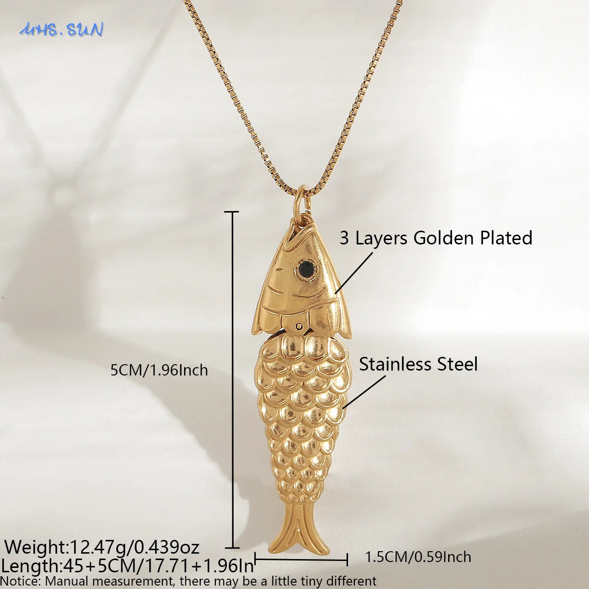 MHS.SUN Starfish Shell Conch Pendant Necklaces For Women Men Stainless Steel Trendy Chain Choker Beach Party Jewelry Summer